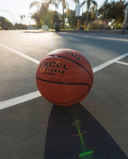 SPALDING TF500 7 Excel krepšinio kamuolys salei ir laukui, kompozitinė oda