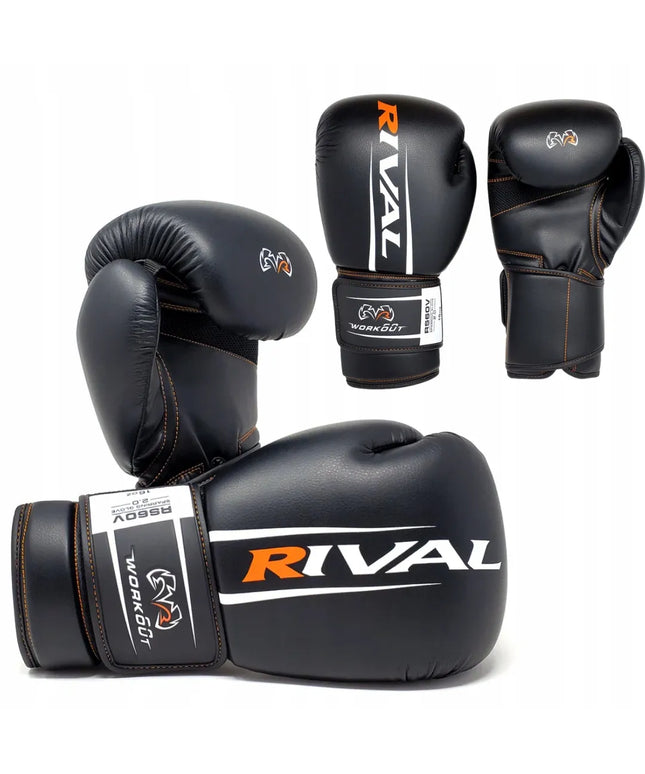 Sparinginės bokso pirštinės Rival RS60V 2.0, juodos, 14 oz