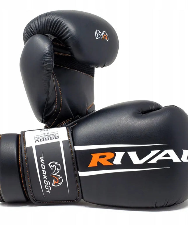 Sparinginės bokso pirštinės Rival RS60V 2.0, juodos, 14 oz