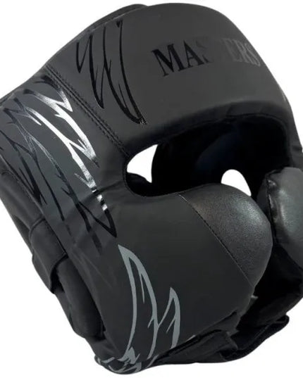 Sparingo bokso šalmas MASTERS FIGHT EQUIPMENT KSTOP-BLACK-EAGLE