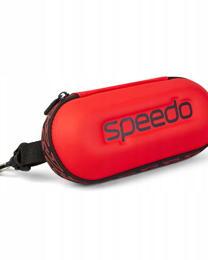 Speedo kietas dėklas plaukimo akiniams, universalus, raudonas