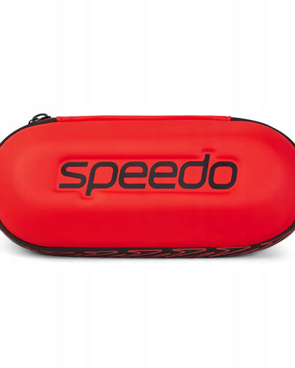 Speedo kietas dėklas plaukimo akiniams, universalus, raudonas