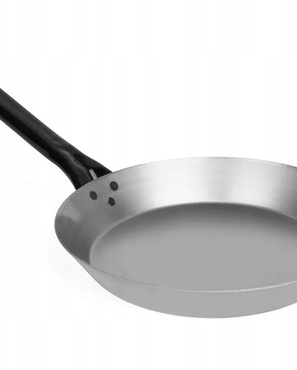Spinwar plieninė čigonų stiliaus ketaus anglies plieno keptuvė 26 cm su metaline rankena
