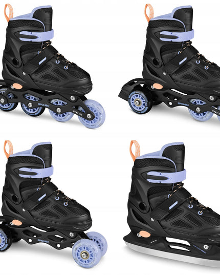 Spokey QUATTRO 4in1 riedučiai ir pačiūžos 38-41