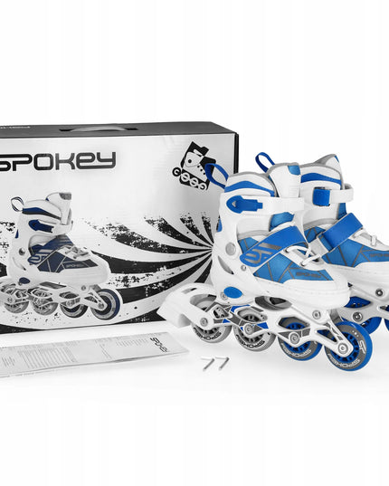 Spokey TONY riedučiai 29-33 dydis, balti/mėlyni