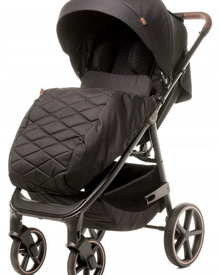 Sportinis vežimėlis 4Baby Stinger PRO, geliniai ratai, aliuminio rėmas, iki 22 kg, juodas