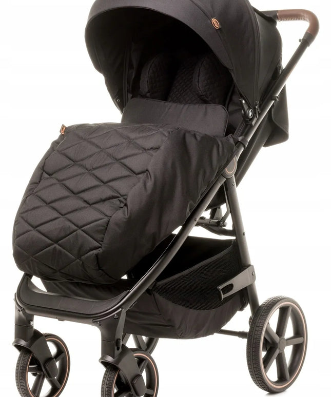 Sportinis vežimėlis 4Baby Stinger PRO, geliniai ratai, aliuminio rėmas, iki 22 kg, juodas