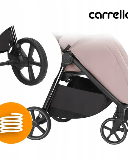 Sportinis vežimėlis Carrello Bravo M/Lite, Glossy Beige, iki 22 kg