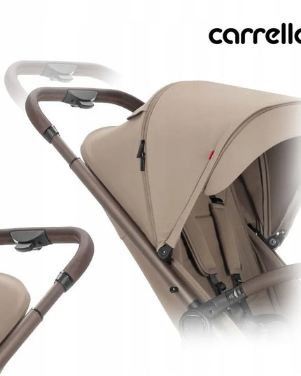 Sportinis vežimėlis Carrello Bravo M/Lite, Glossy Beige, iki 22 kg