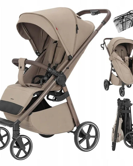 Sportinis vežimėlis Carrello Bravo M/Lite, Glossy Beige, iki 22 kg