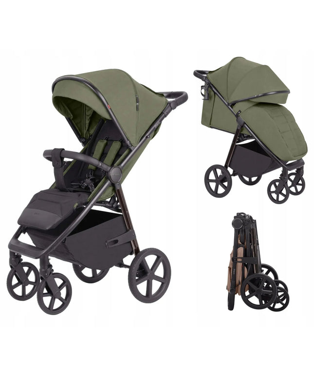 Sportinis vežimėlis Carrello Bravo Plus 2026 modelis Midnight Green iki 22 kg