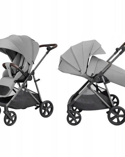 Sportinis vežimėlis Carrello Costa, reversine sėdyne, dideli ratai, 0-22 kg, Platinum Grey