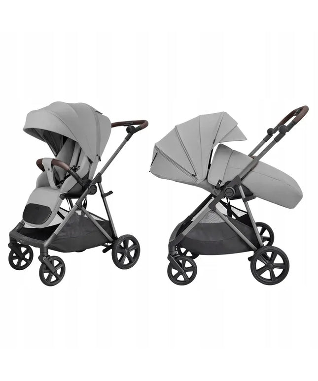 Sportinis vežimėlis Carrello Costa, reversine sėdyne, dideli ratai, 0-22 kg, Platinum Grey