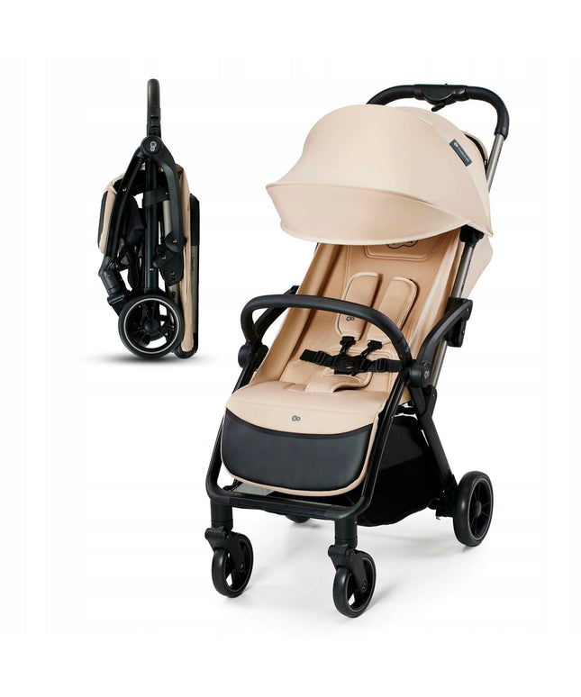 Sportinis vežimėlis Kinderkraft APINO 0-22 kg lengvas, sulankstomas, smėlio spalvos