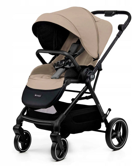 Sportinis vežimėlis Kinderkraft YOXI 22kg lengvas ir manevringas, smėlio spalvos