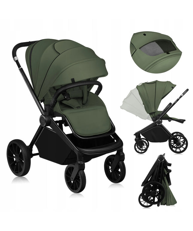 Sportinis vežimėlis Lionelo Mika Plus - Green Olive
