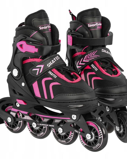 SporTrike 4-in-1 riedučių ir pačiūžų rinkinys, dydis 29-33, rožinė