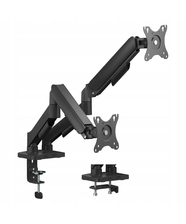 Spyruoklinis laikiklis 2 monitoriams, 18 kg, 17-32 col., VESA, Spacetronik