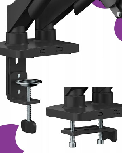 Spyruoklinis laikiklis 2 monitoriams, 18 kg, 17-32 col., VESA, Spacetronik