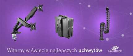 Stalinis dviejų monitorių laikiklis Spacetronik SPAG120, reguliuojamas, 17-32"