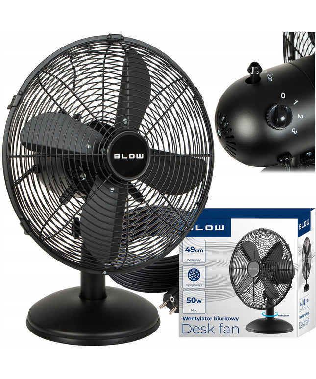 Stalinis ventiliatorius Blow 30 cm, 50W