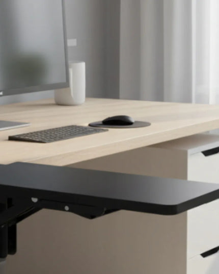 Stalo priedas Spacetronik SPB131B ergonomiškas stalo prailgintuvas 30x15 juodas