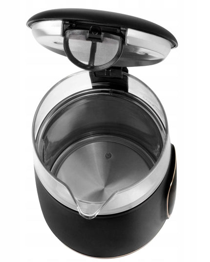 Stiklinis elektrinis virdulys Adler su temperatūros reguliavimu 1,7L, jutiklinis skydelis