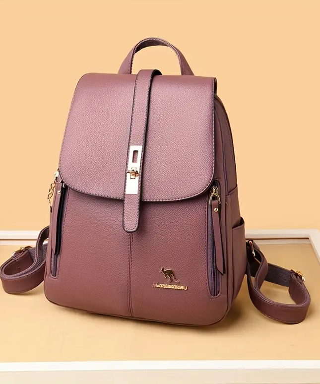 Stilinga Moteriška Kuprinė Kelionėms ir Miestui – Dirbtinės Odos, Įvairių Spalvų