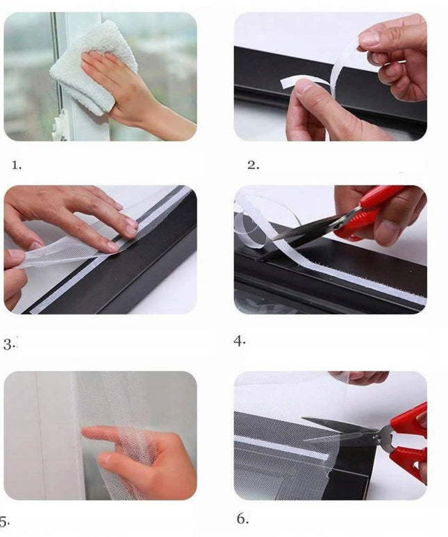 Stipri lipni „Velcro“ juosta tinkleliams nuo vabzdžių 600 cm