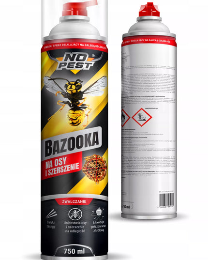 STIPRUS PURŠKALAS PRIEMONĖ NUO VAPSVŲ IR ŠIRŠIŲ LIZDŲ BAZOOKA 750ML