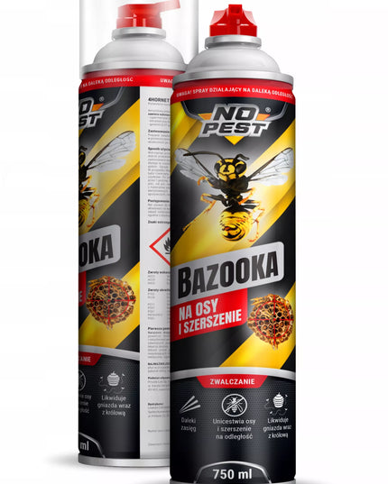STIPRUS PURŠKALAS PRIEMONĖ NUO VAPSVŲ IR ŠIRŠIŲ LIZDŲ BAZOOKA 750ML