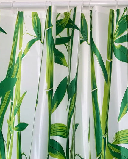 Stora poliesterinė dušo užuolaida 180x180 cm Bambukai