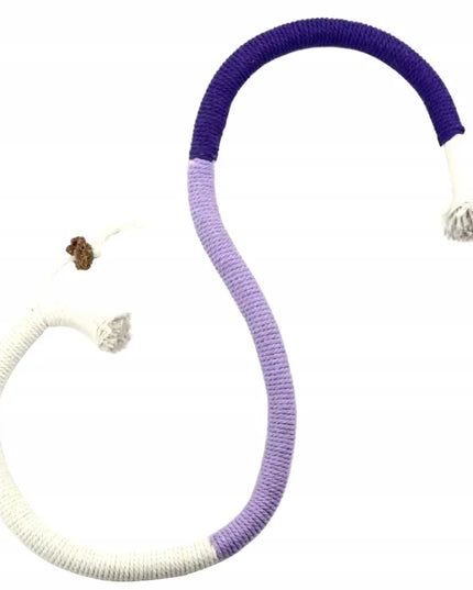 Storas virvės žaislas katei, spalva violetinė