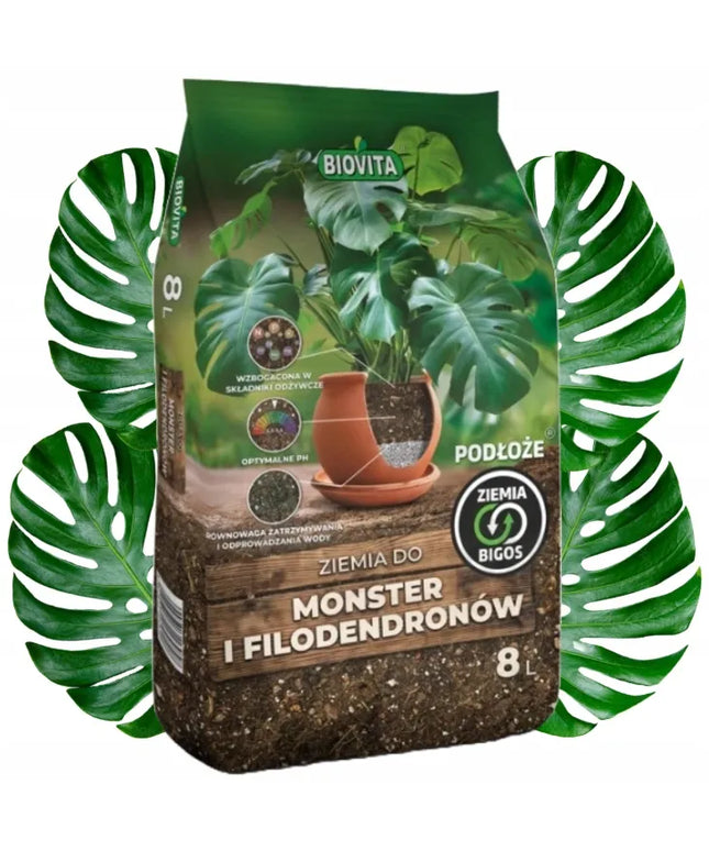 Substratas Monsteroms ir Filodendrams Bigos 8L profesionalus mišinys