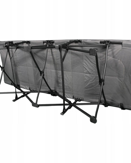 Sulankstoma turistinė lova Goliat 190x68 cm, patogi kempingo gultas-lova