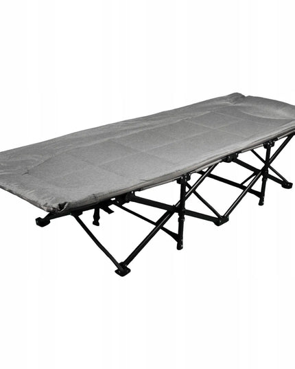 Sulankstoma turistinė lova Goliat 190x68 cm, patogi kempingo gultas-lova