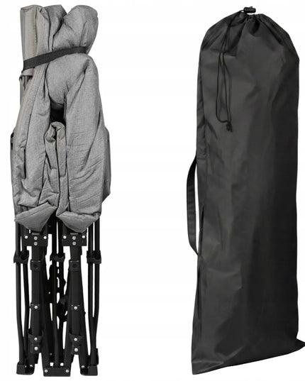Sulankstoma turistinė lova Goliat 190x68 cm, patogi kempingo gultas-lova