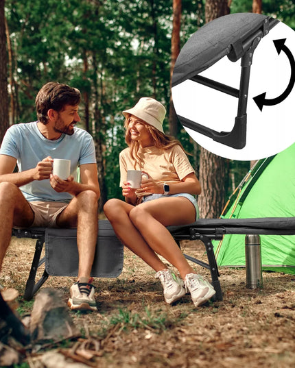 Sulankstoma turistinė lova gultas su pagalve ir patogiu čiužiniu