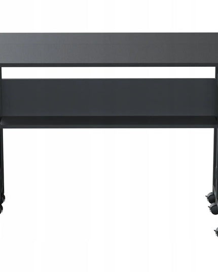 Sulankstomas mobilus stalas 80x58 „Spacetronik“, juodas, su ratukais