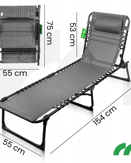 Sulankstomas sodo gultas Maltec OASIS GRAY