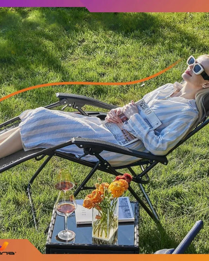 Sulankstomas sodo ir paplūdimio gultas „zero gravity“
