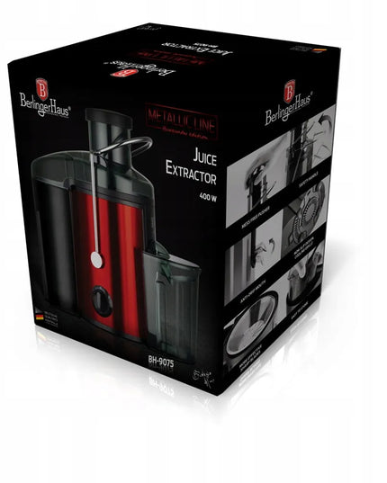Sulčiaspaudė 400W BERLINGER HAUS Metallic Line Burgundy BH-9075