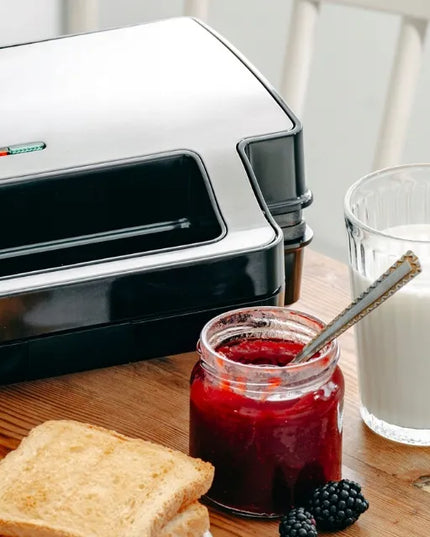 Sumuštinių kepimo aparatas 2in1 PANINI elektrinis grilis skrudintuvas 1400W NON-STICK