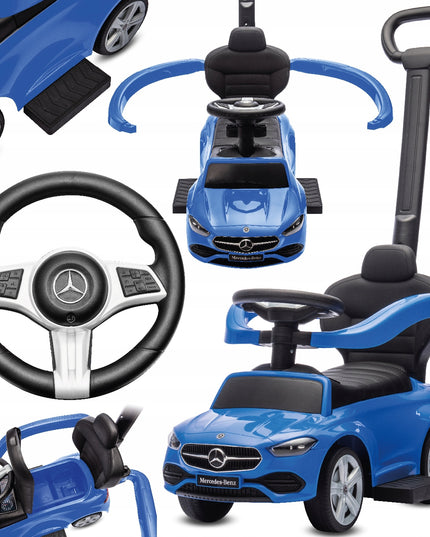 Sun Baby Mercedes C-Class paspirtukas-stumiukas vaikams, mėlynas