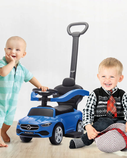 Sun Baby Mercedes C-Class paspirtukas-stumiukas vaikams, mėlynas