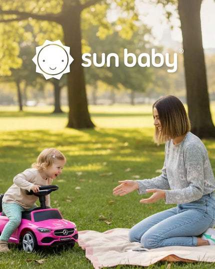 Sun Baby pasyvus vaikštynė Mercedes C-Class rožinis