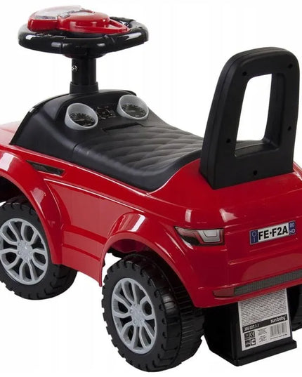 Sun Baby pasyvusis vaikštynė-stumdukas vaikams nuo 1 metų su bagažine ir garsais