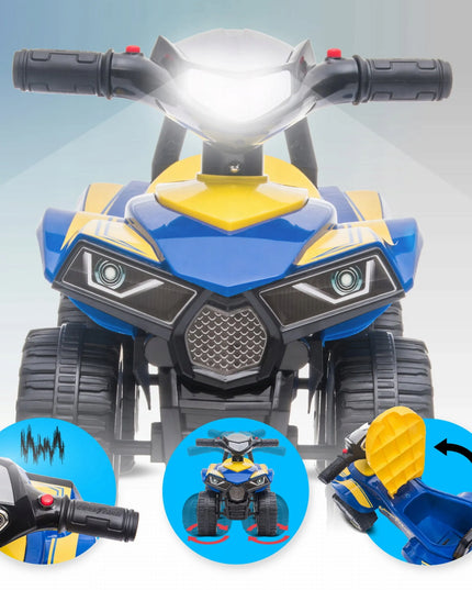 Sun Baby Quad Good Year paspirtukas vaikams nuo 1 metų su bagažine ir garsais