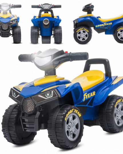 Sun Baby Quad Good Year paspirtukas vaikams nuo 1 metų su bagažine ir garsais