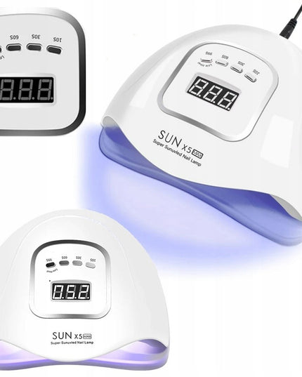 Profesionali UV/LED nagų lempa SUN X5 Max 80W – hibridiniams lakams, geliui, su laikmačiu, sensoriais ir nuimamu dugnu